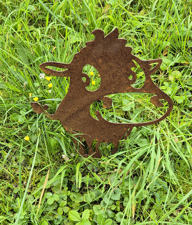 wildsau-sparky-cortenstahl-gartenstecker